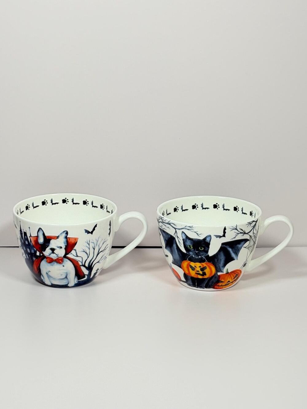 Portobello By Design Halloween Mugs ~ Set of 2